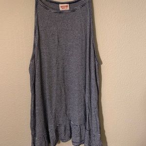 Black and white striped Tank Top